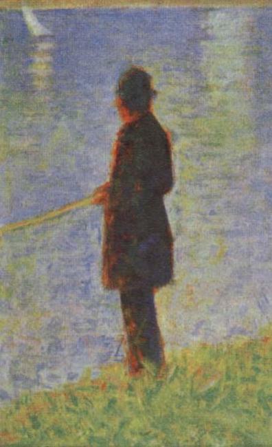 Georges Seurat Angler Sweden oil painting art